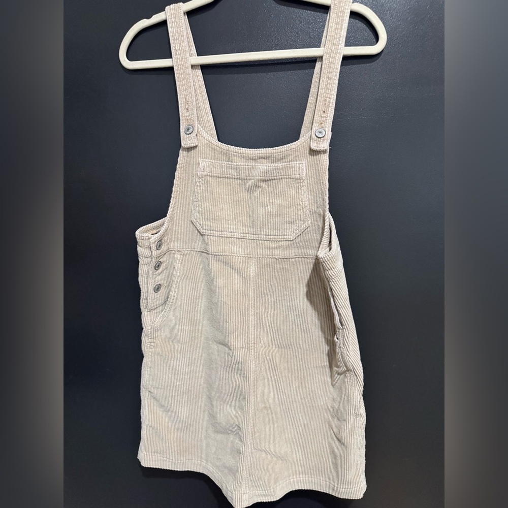 American Eagle Tan Corduroy Overall dress